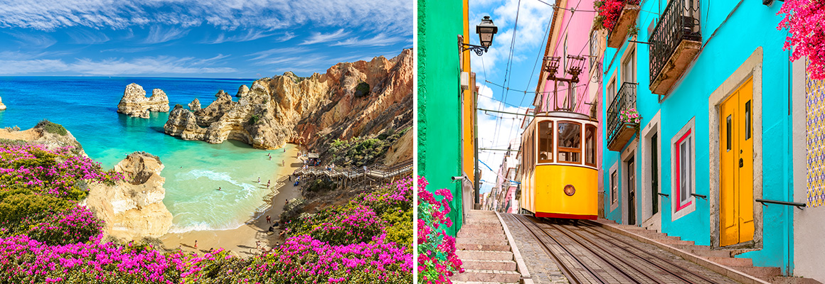 Erfrischende Algarve und farbenfrohes Lissabon