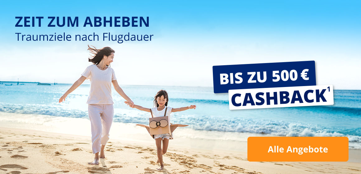 Reiseziele für jede Flugzeit
