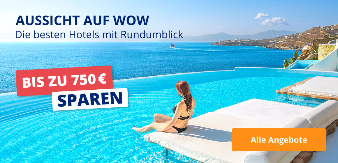 Hotels mit einzigartigem Panoramablick