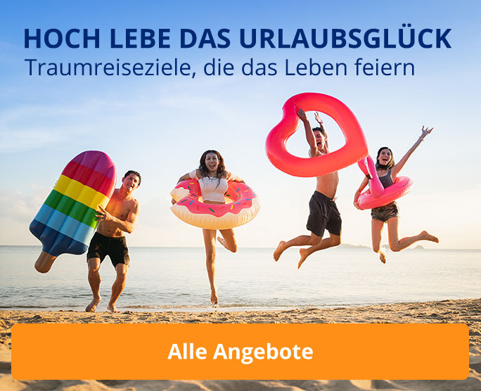 Hoch lebe das Urlaubsglück