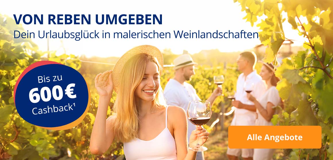 Dein Urlaubsglück in malerischen Weinlandschaften
