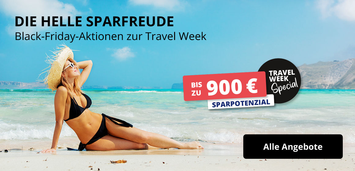 DIE HELLE SPARFREUDE | Black-Friday-Aktionen zur Travel Week