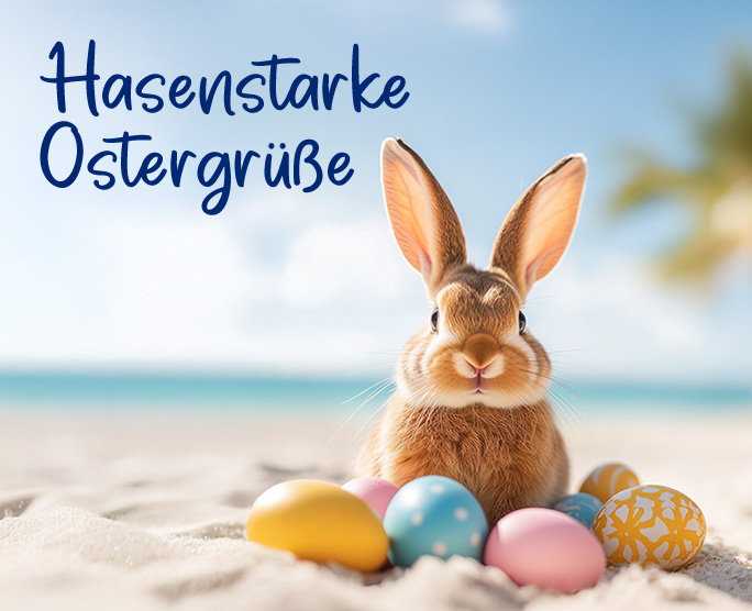 Hasenstarke Grüße & frohe Ostern