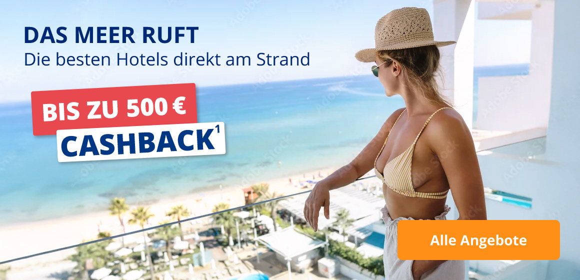 Die besten Hotels direkt am Strand
