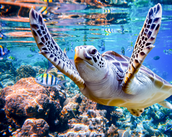 Schildkröten im Urlaub erleben
