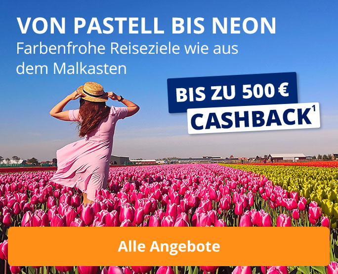 Farbenfrohe Reiseziele wie aus dem Malkasten