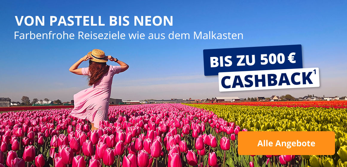 Farbenfrohe Reiseziele wie aus dem Malkasten