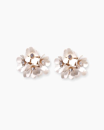 Enamel Cluster Flower Earring