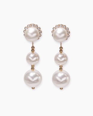Crystal Pearl Drop Earrings