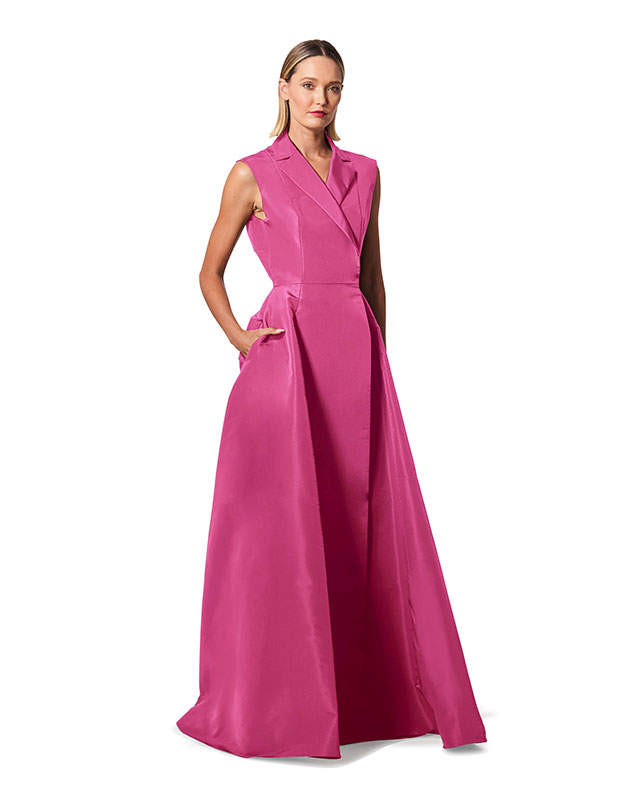 4. Sleeveless Trench Gown