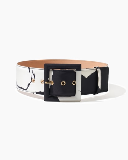Floral-Print Icon Belt