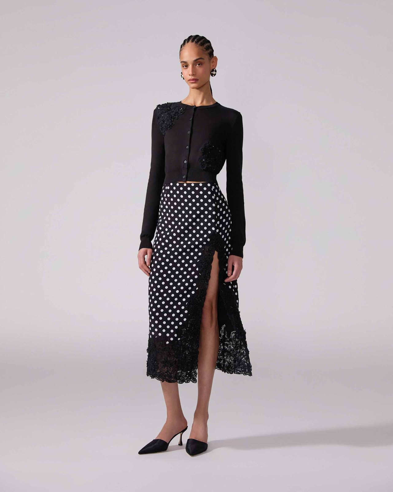 Lace Appliqué Cardigan