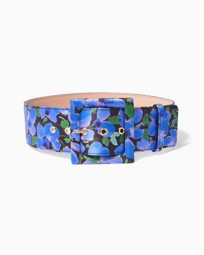 Floral-Print Icon Belt