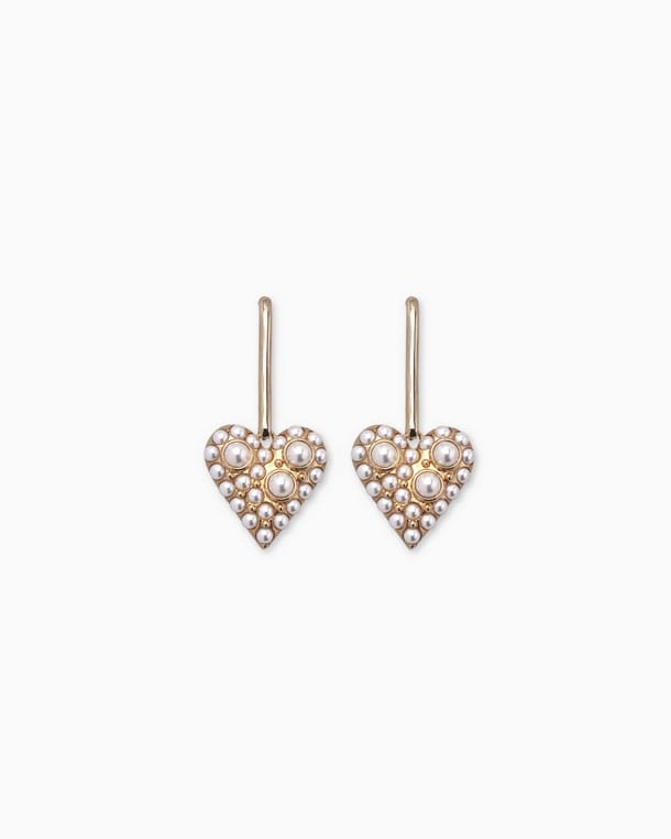 Valentina Pearl Heart Drop Earring