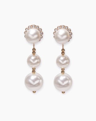 Crystal Pearl Drop Earrings