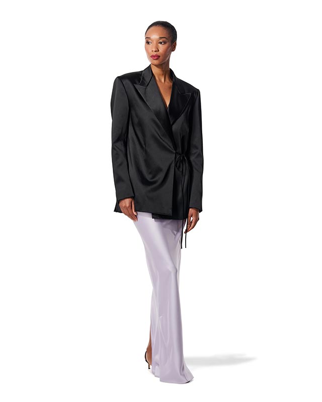 2. Satin Wrap-FrontJacket