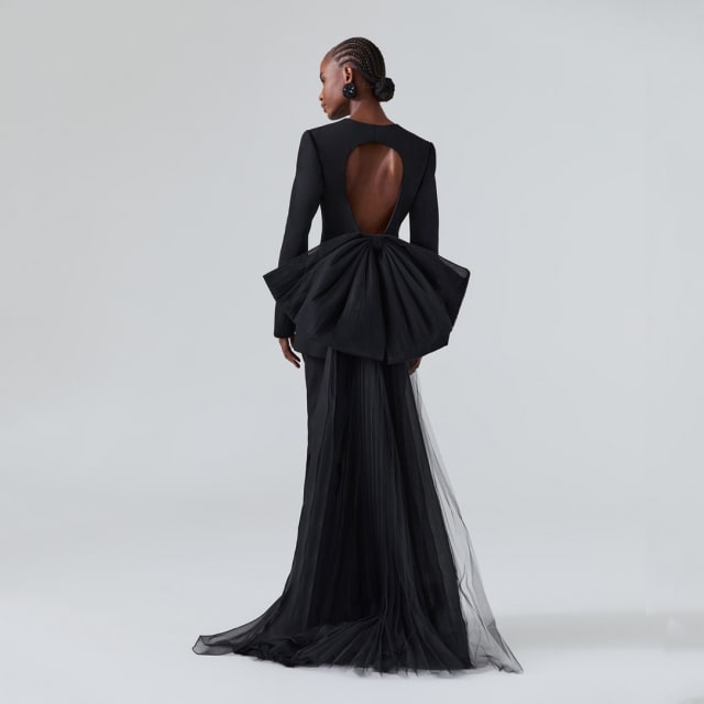 1. Tulle Bow-Embellished Jacket