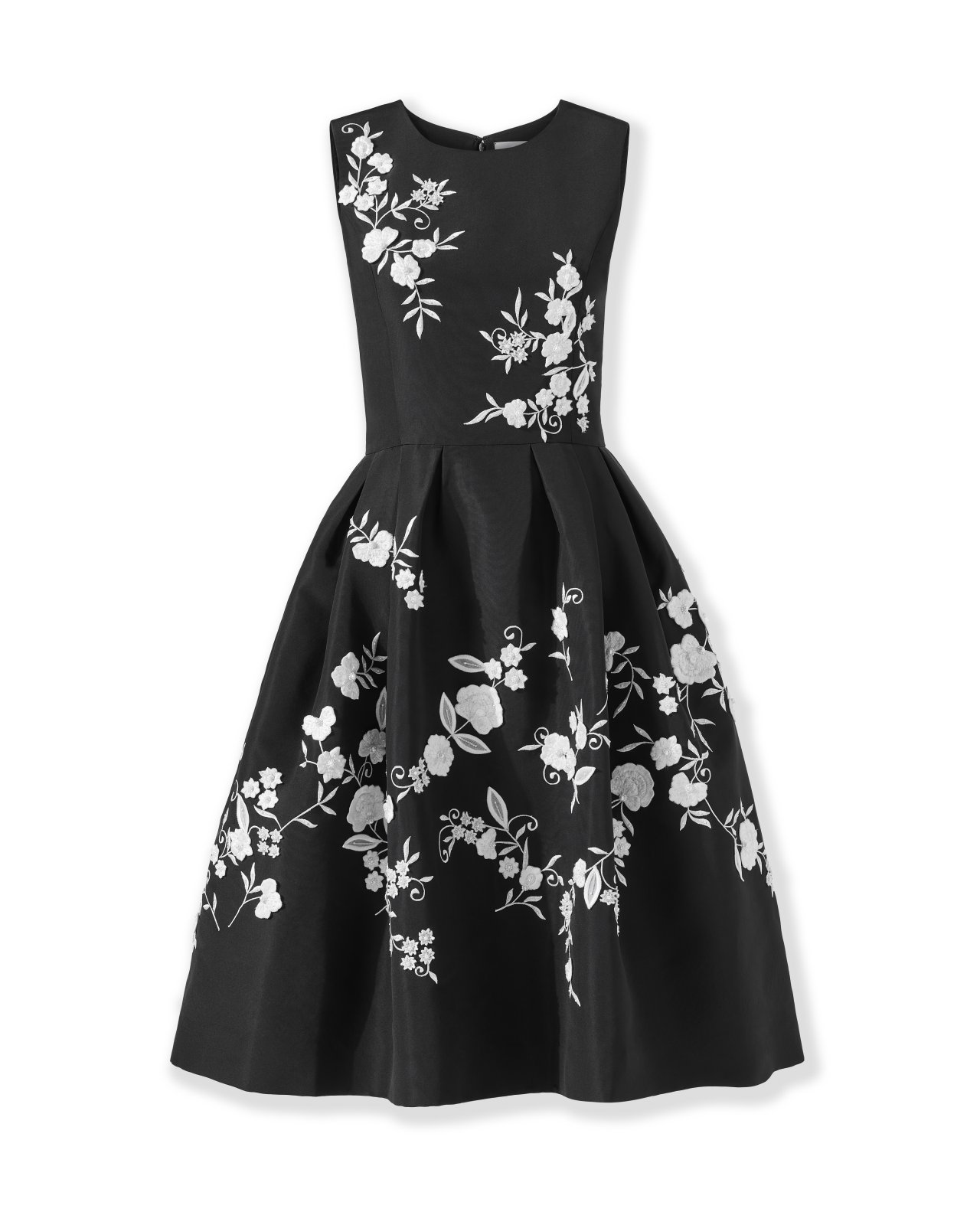 Embroidered Knee-Length Dress