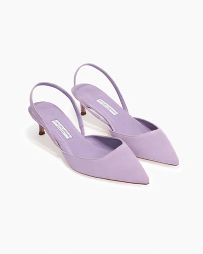Slingback Kitten Heel in Suede