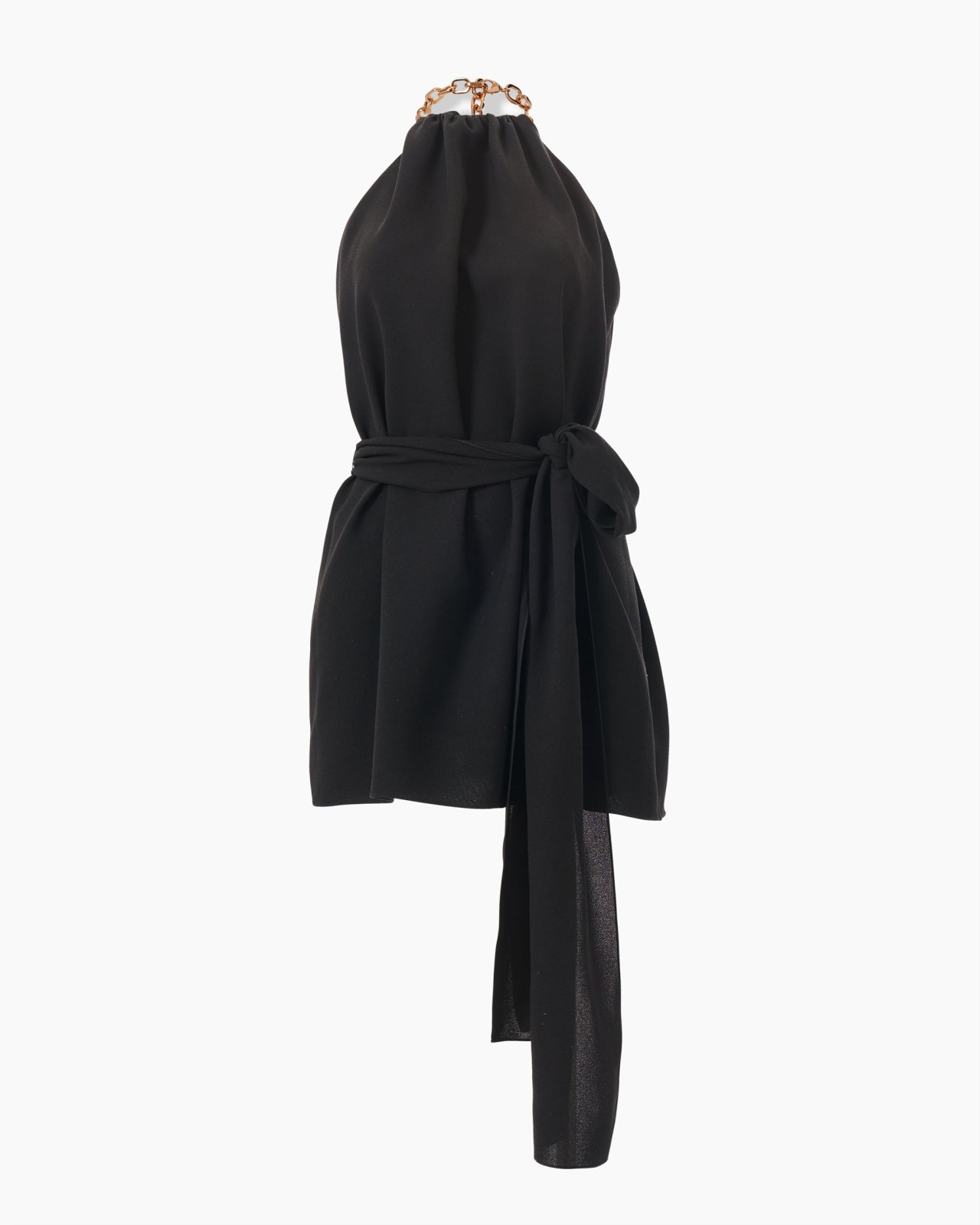 Chain-Strap Halterneck Top