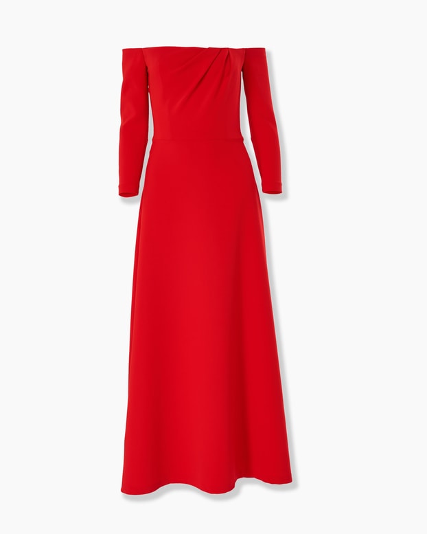 Off-Shoulder Midi Dress