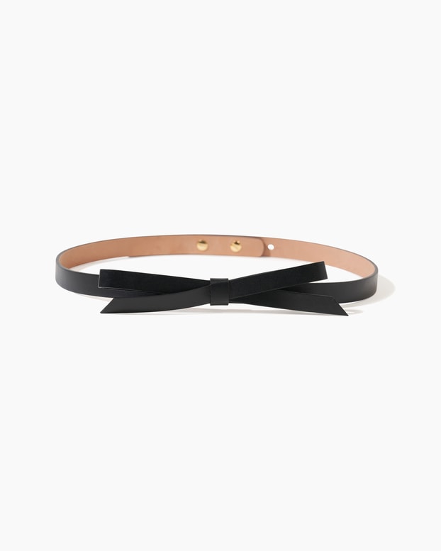 Leather Bow Belt