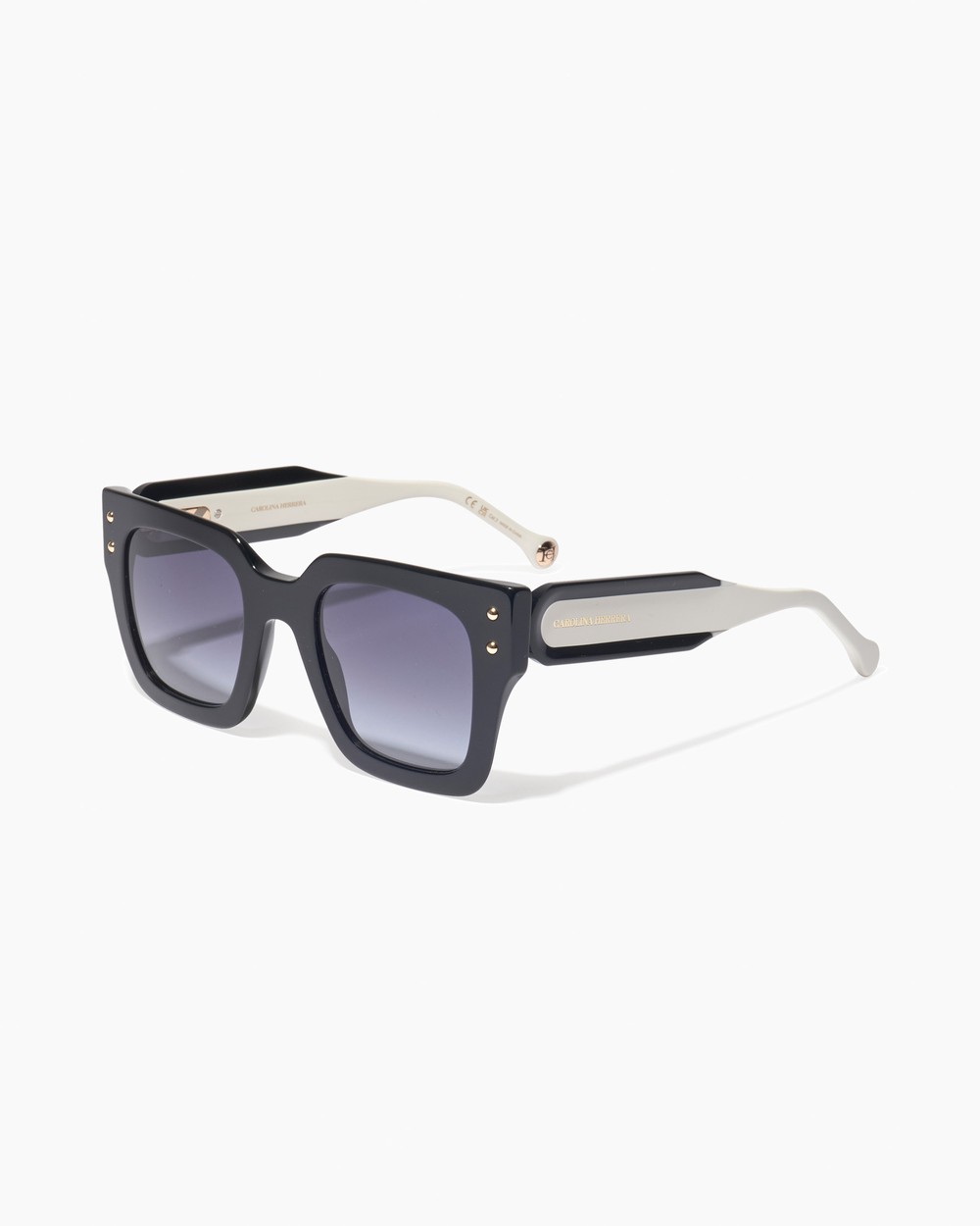 Square Frame Sunglasses With Contrast Temples