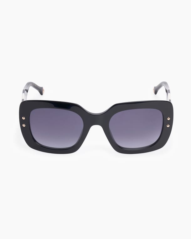 Oversized Square Sunglasses With Diagonal Insert