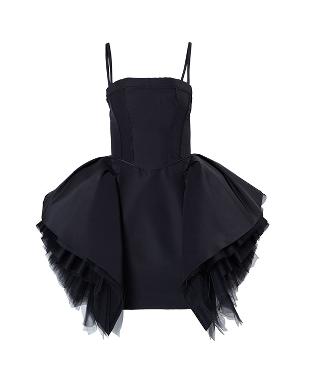 Side Ruffle Mini Dress