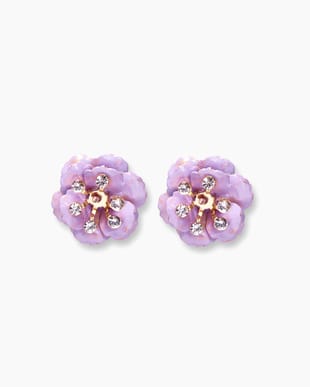 Enamel Flower Stud Earring