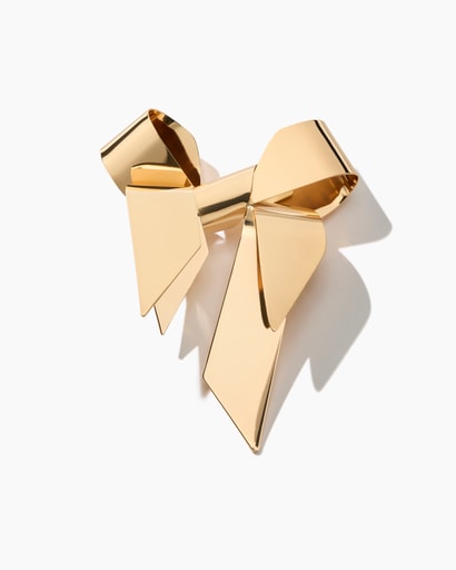 Metal Bow Brooch
