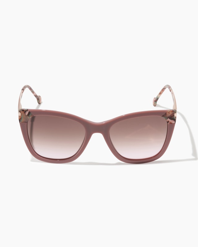 Cat Eye Sunglasses with Contrast Detail