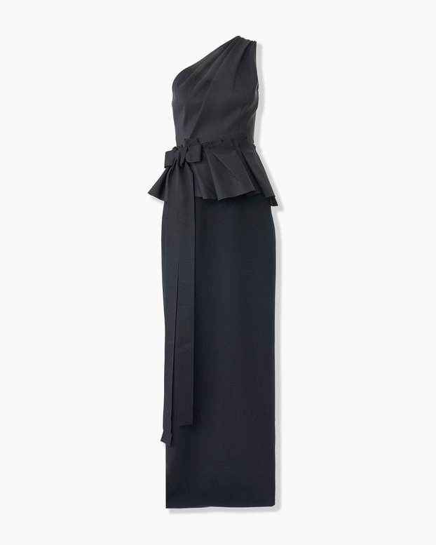 Column Gown with Bow
