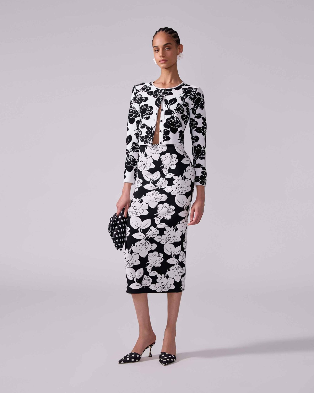 Floral Jacquard Cardigan