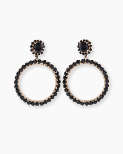 Alegria Crystal Hoop Earrings