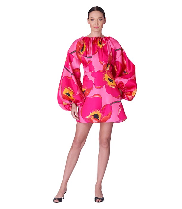 Poppy Print Mini Dress