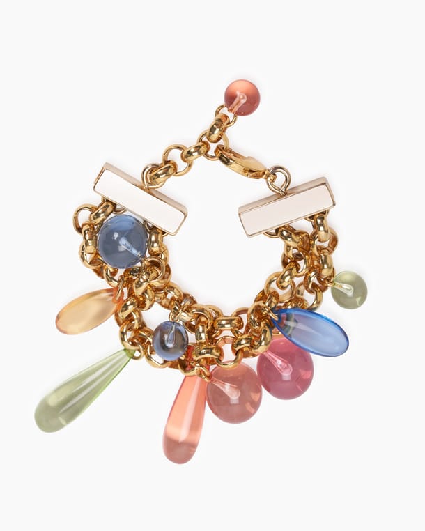 Layered Beaded Chain Bracelet