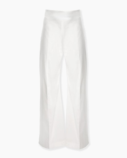 Sateen Wide-Leg Pant