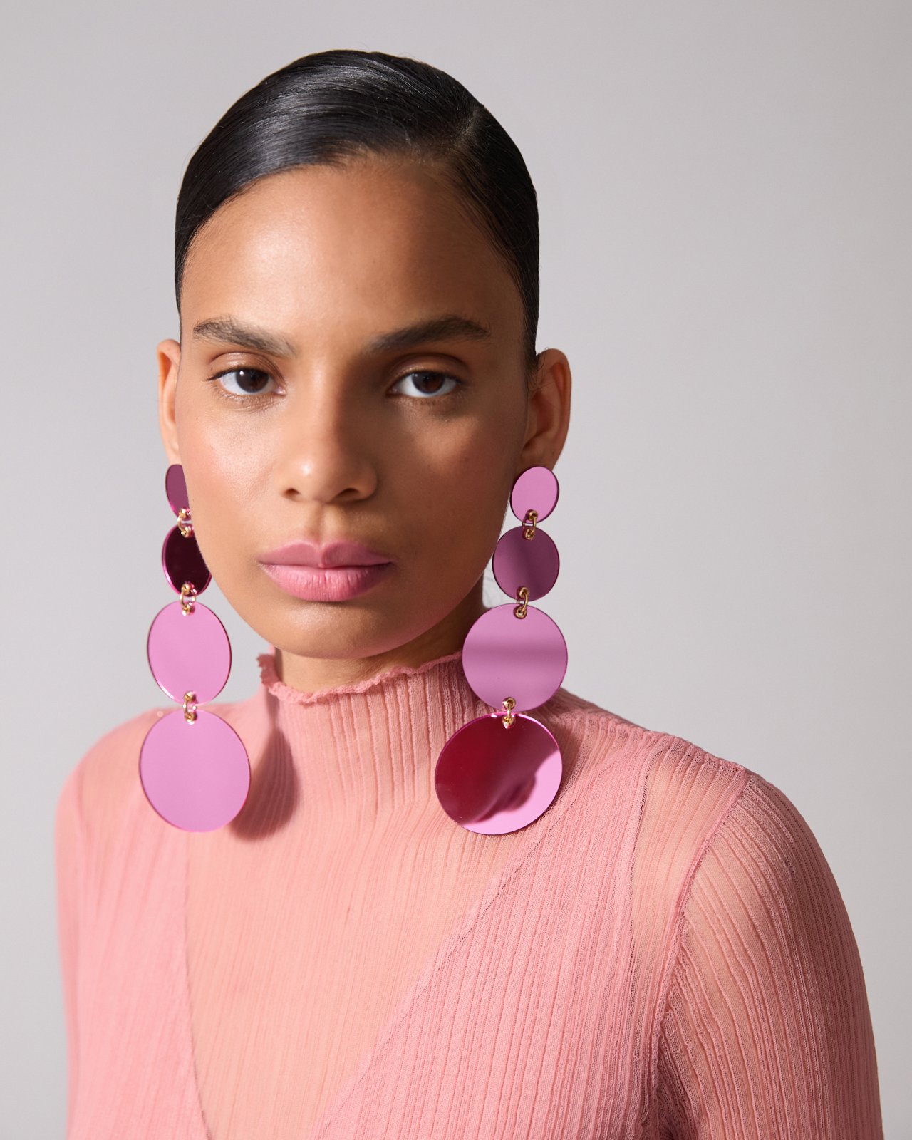 Plexi Disc Earrings