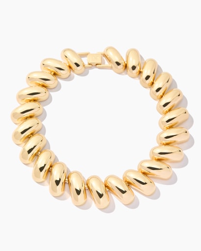 Puffed Link Necklace