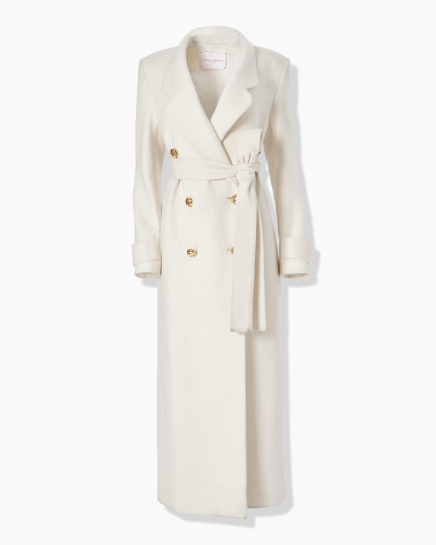 Belted Double-Breasted Coat