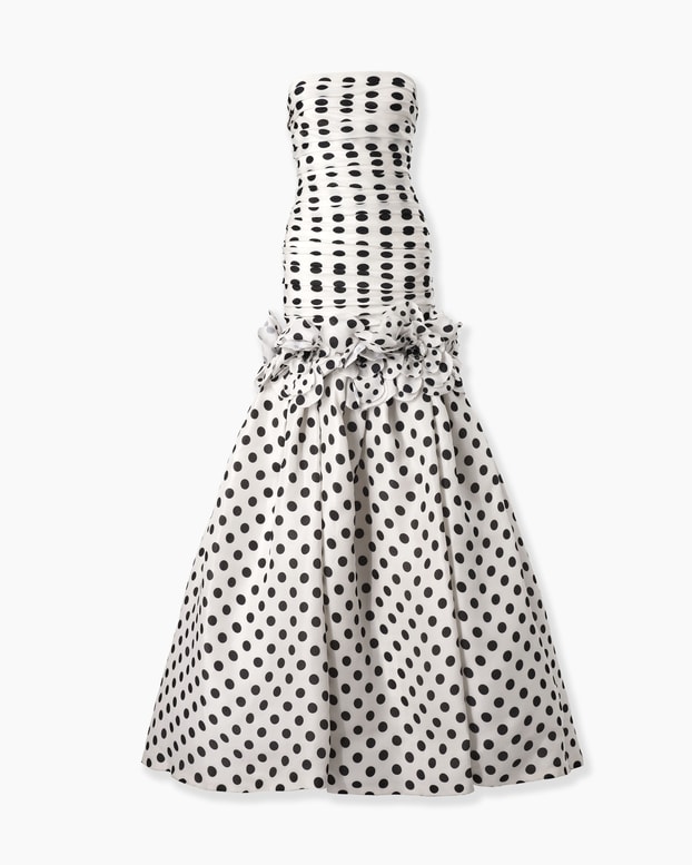 Polka Dot Mermaid Gown