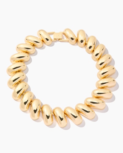 Puffed Link Necklace