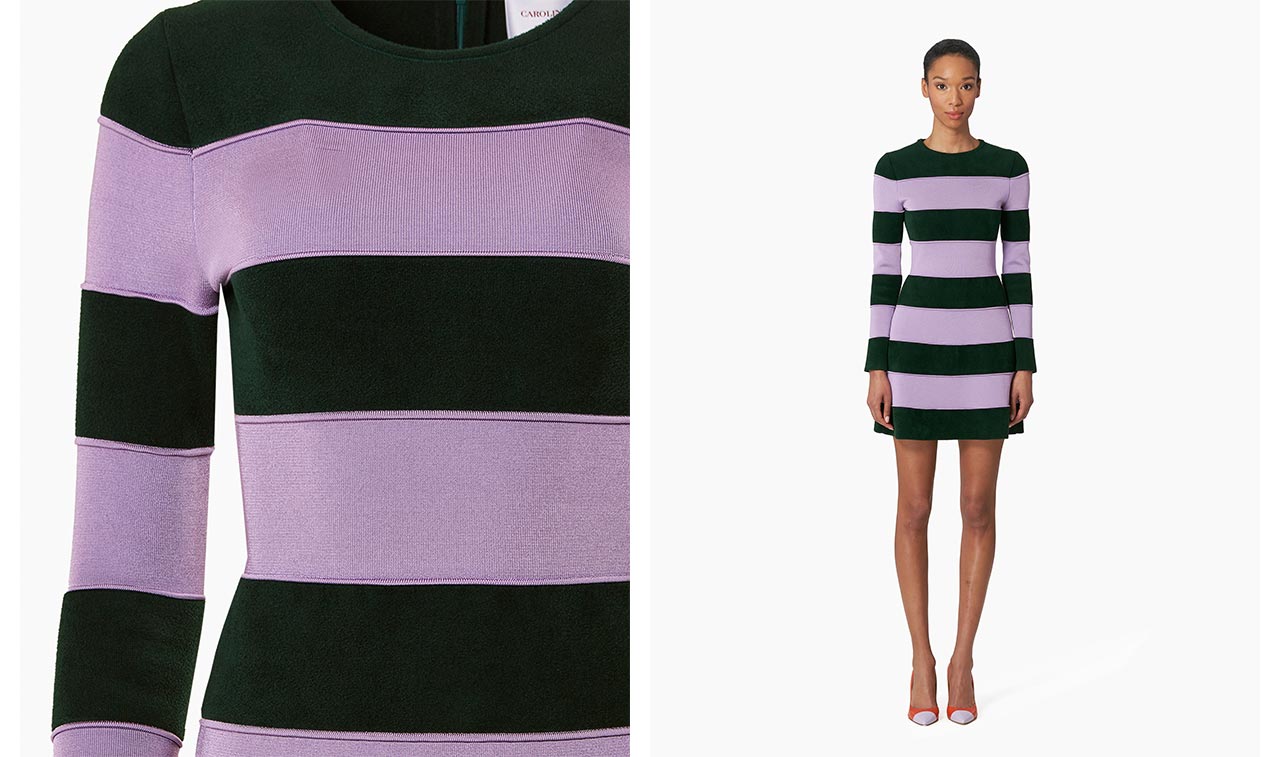 Crewneck Knit Mini Dress