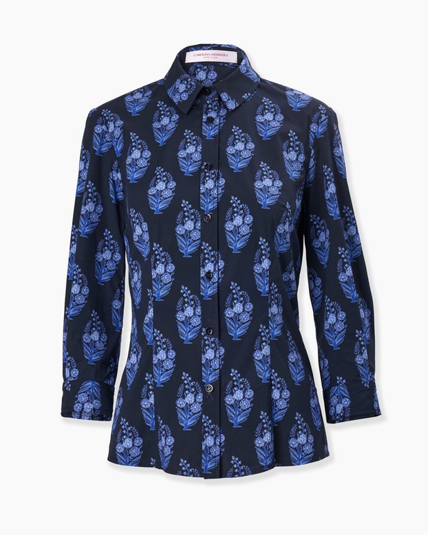 Floral Block-Print Icon Shirt