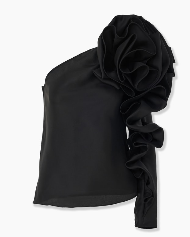 Asymmetric Rosette Top