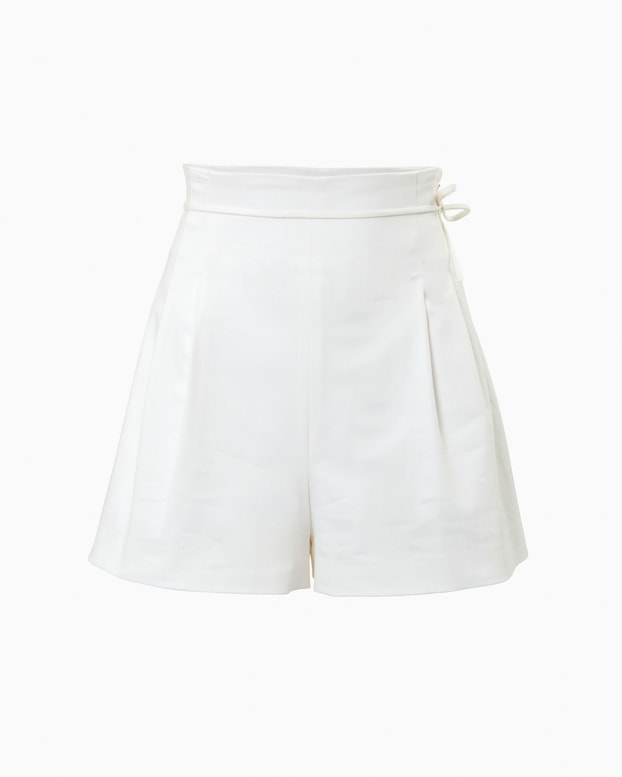 High-Waisted Shorts With Tie
