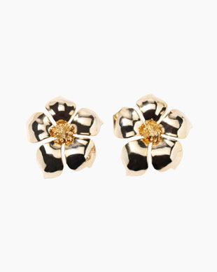 Gold Flower Earring