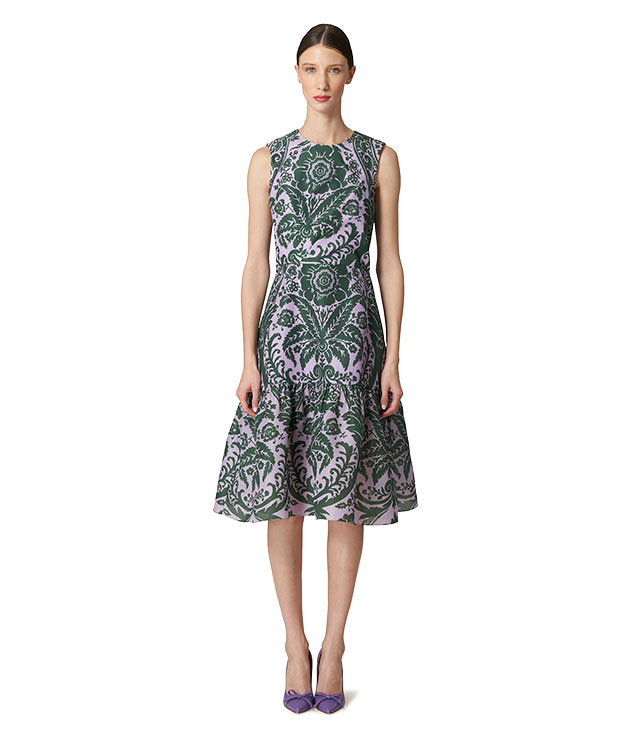 2. Floral-Print DressWith Tiered Hem