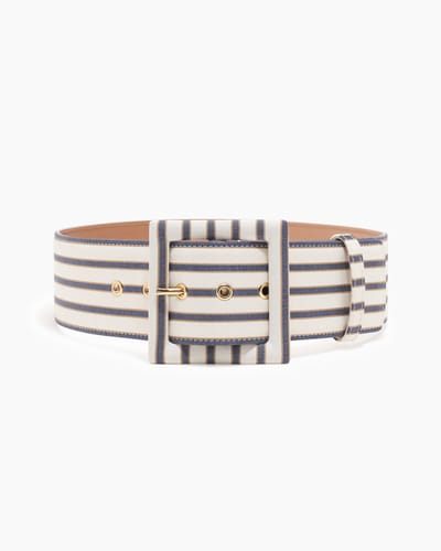Striped Twill Icon Belt